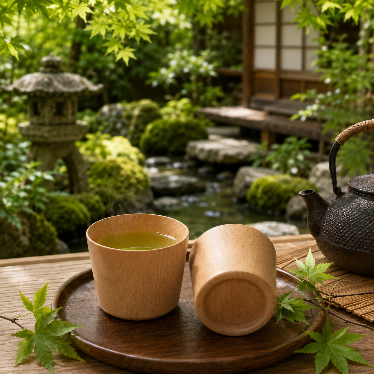 天然櫸木手工原木杯 Natural Beech Wooden Craft Cup