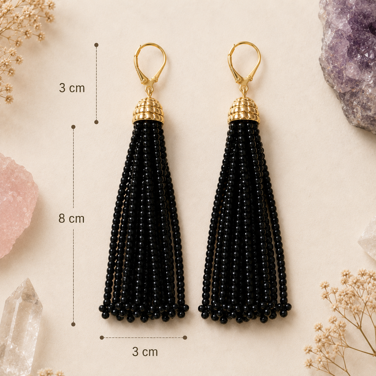 Midnight Serenity Tassel Earrings 午夜靜謐流蘇耳環