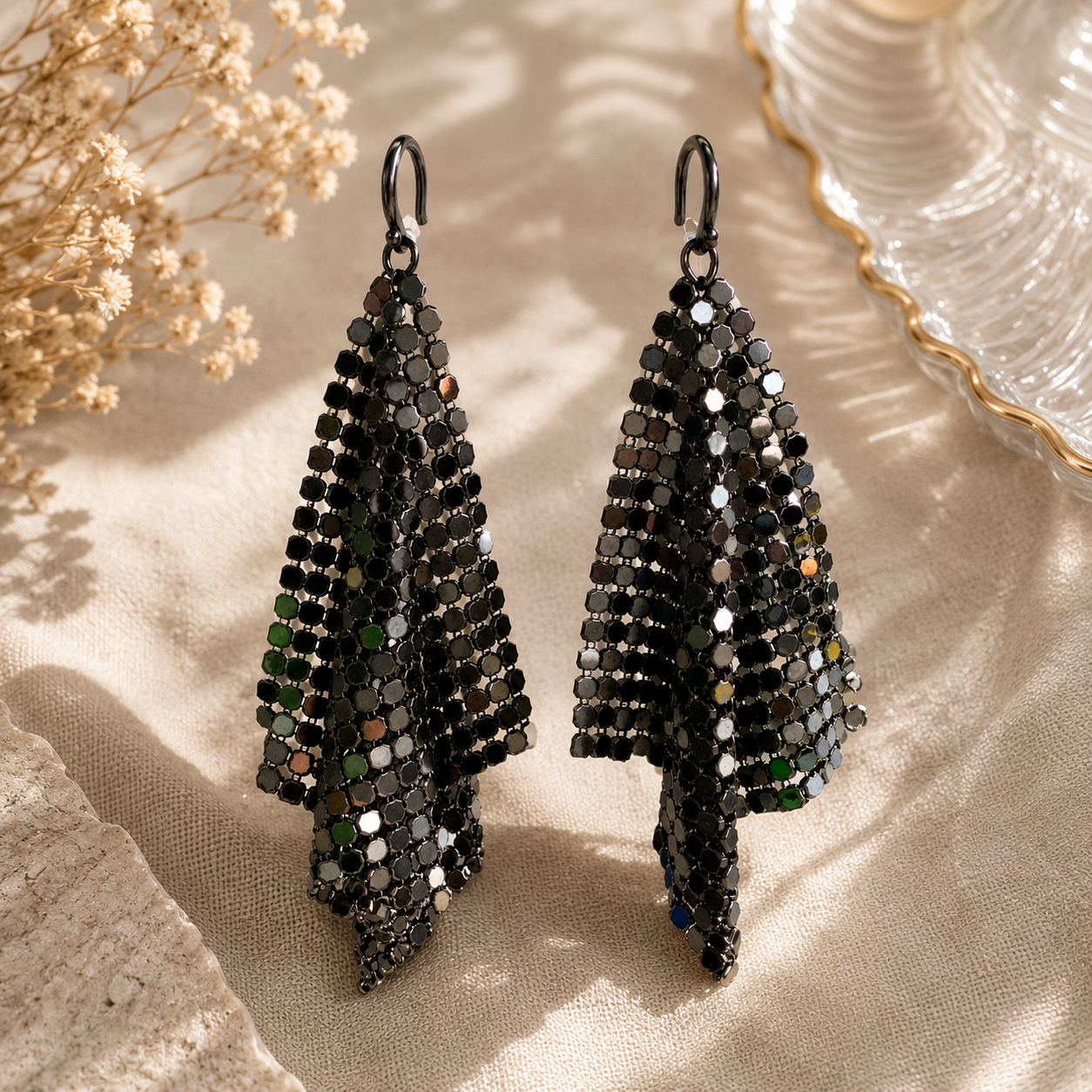 Midnight Mesh Earrings 午夜魅影耳環