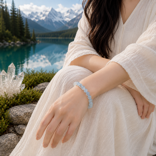 Brazilian Aquamarine Bracelet 巴西海藍寶手鏈
