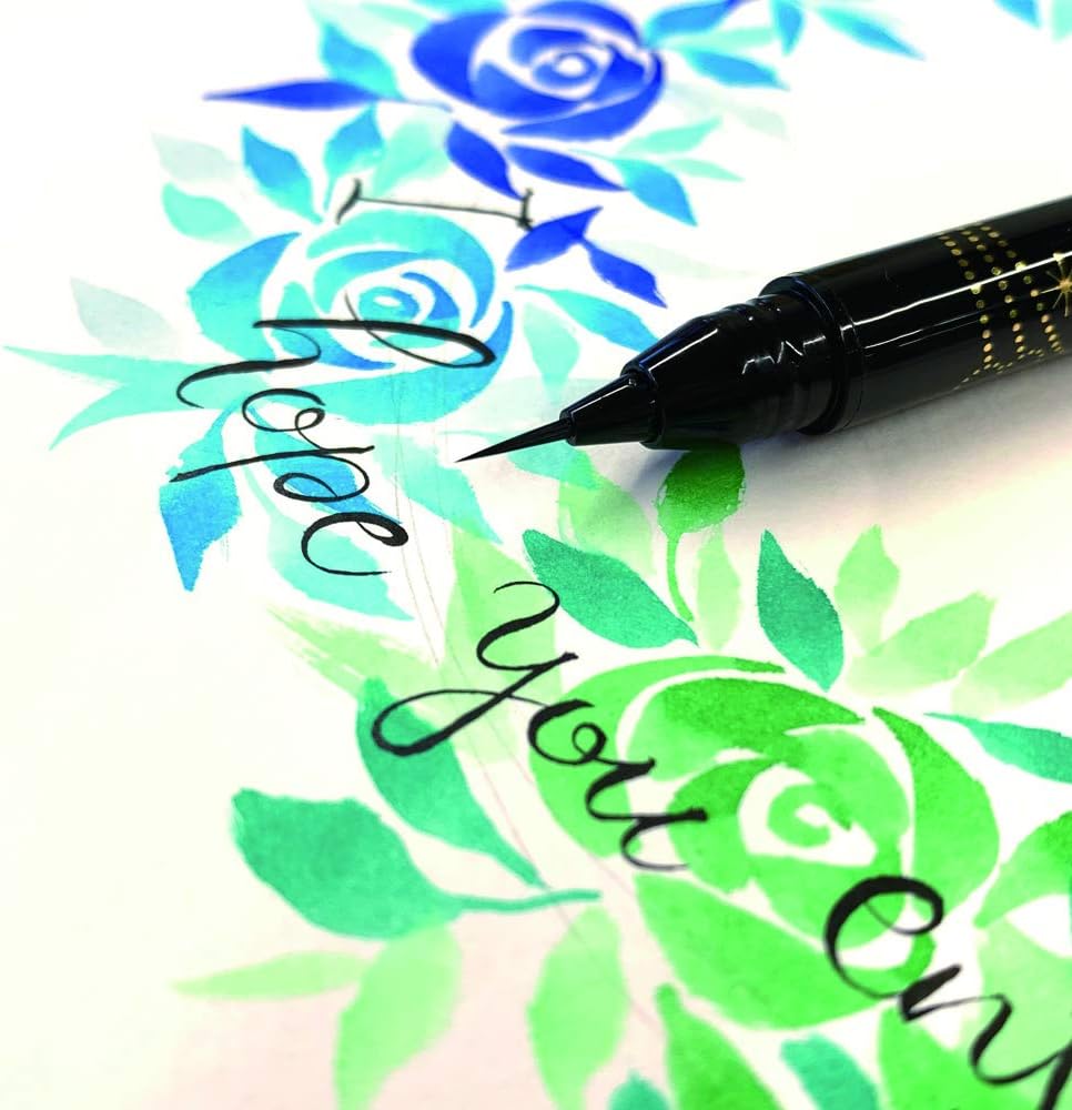吳竹 愛Liner 超極細毛筆 黑 Kuretake ai Liner, Ultra fine Brush Pen, Black